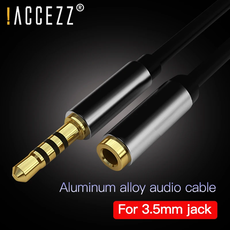 ! ACCEZZ Aux кабель Jack 3 5 мм аудио удлинитель Разъем для динамиков наушники iPhone Xiaomi Redmi