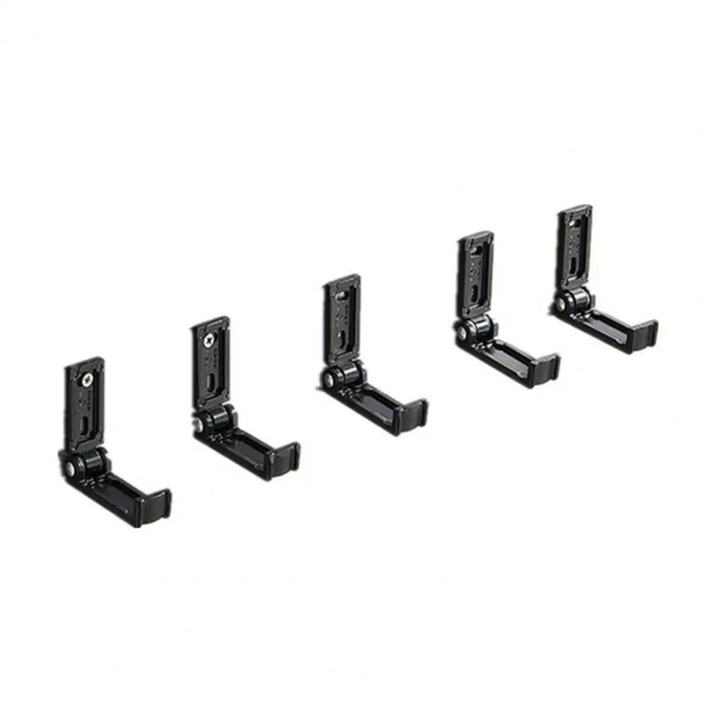 

5Pcs Wall Mount No Drilling Foldable Hook Towel Holder Bathroom Kitchen Supplies