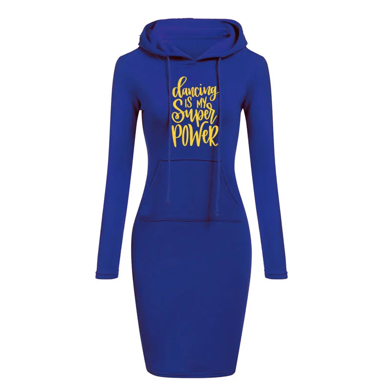 Танцы is My Super Мощность лозунг танцевальная Женская куртка с капюшоном длинным
