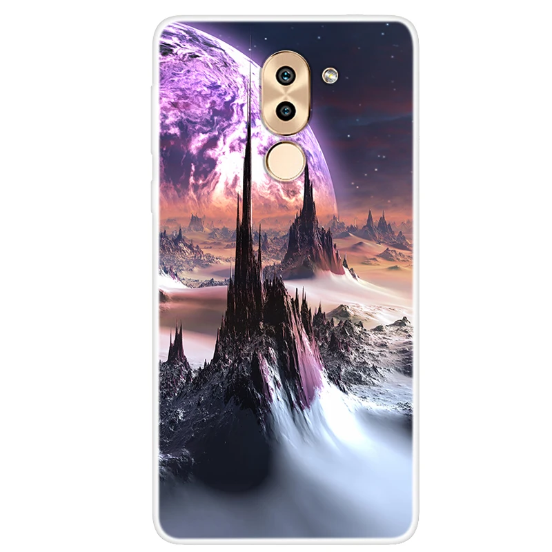 For Huawei Honor 6X Case Silicone Starry Sky Star Planet Print Phone Cases 7X 8X 9X Pro 5X Soft Slim Cover |