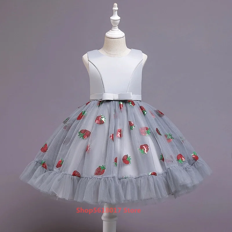 

New Kids Tutu Birthday Princess Party Dress for Girls Infant Lace Children Bridesmaid Elegant Dress for Girl baby Girls Clothes