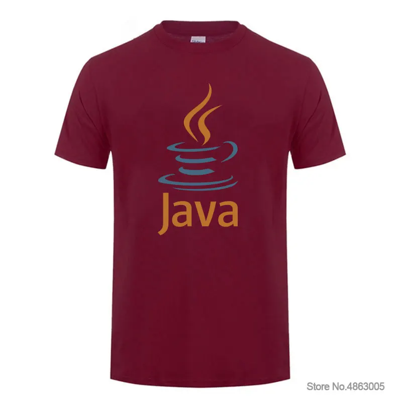 Летняя модная новая футболка IT Fans JAVA для мужчин и женщин Классическая мужские