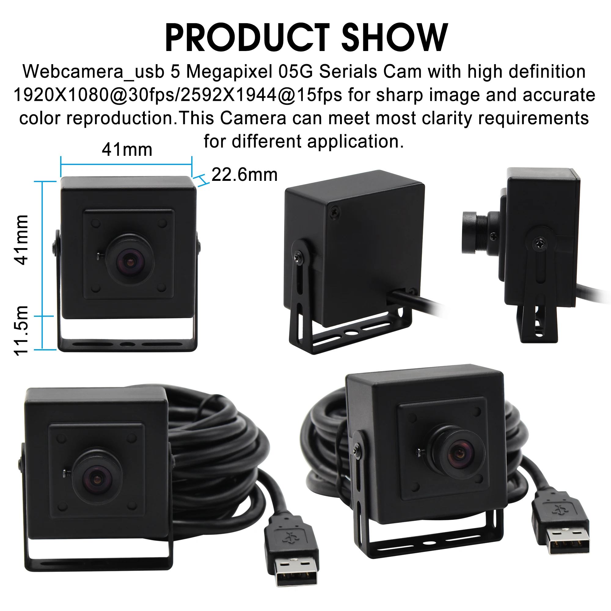 Usb-камера для видеонаблюдения 5 Мп | Спорт и развлечения