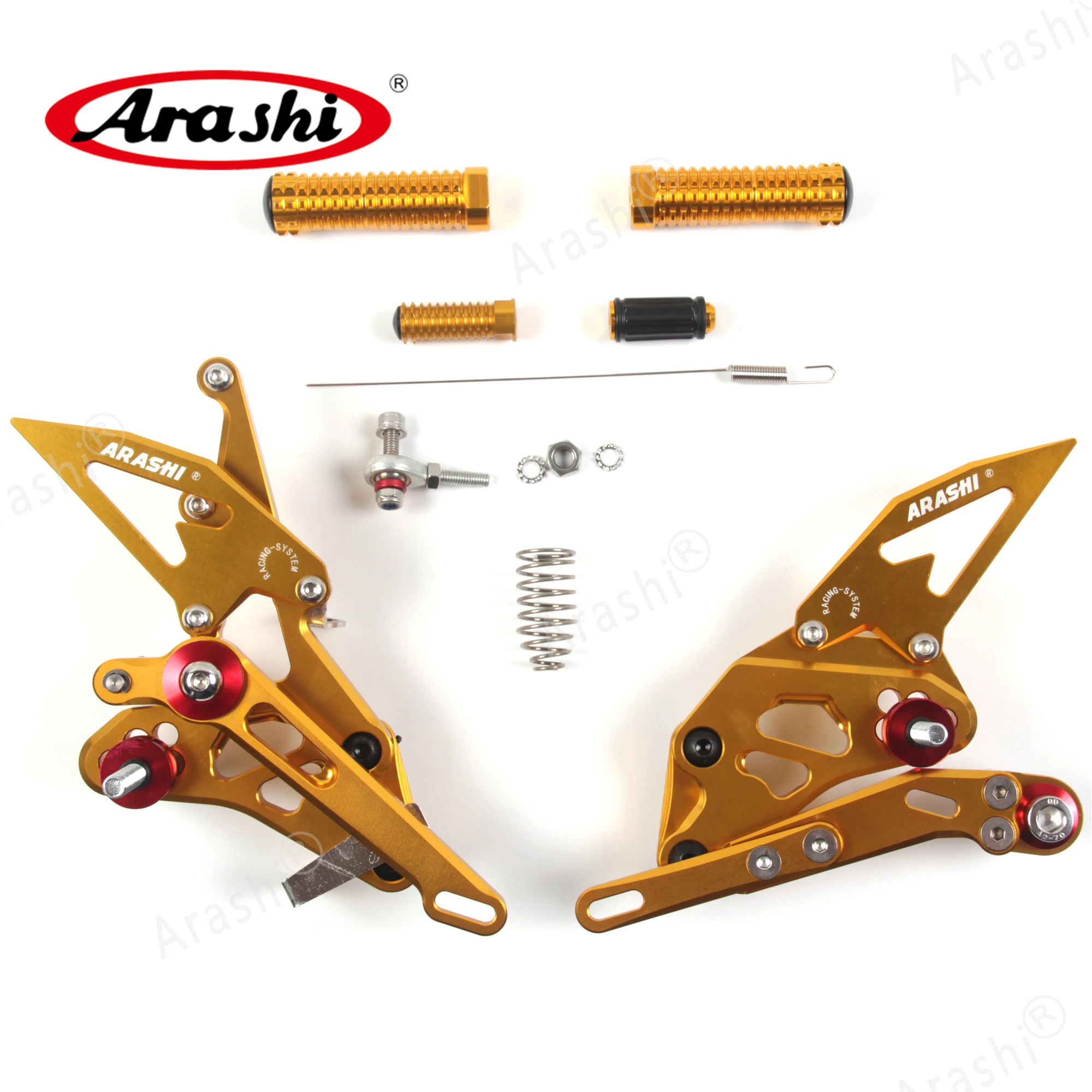 Араши CNC Регулируемые подножки для SUZUKI GSXR1000 2009 2016 ног GSXR 1000 2010 2011 2012 2013 2014 2015
