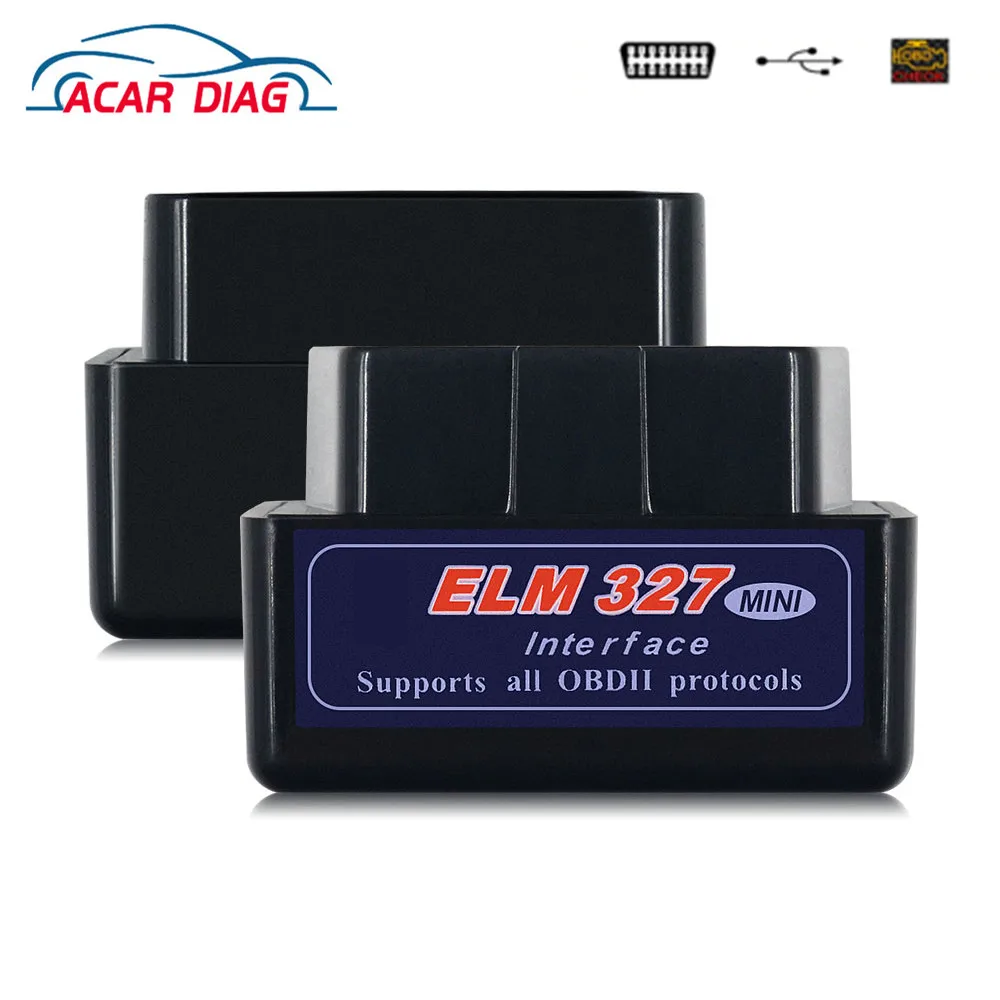 Диагностический сканер ELM327 компактный автомобильный диагностический прибор OBD2