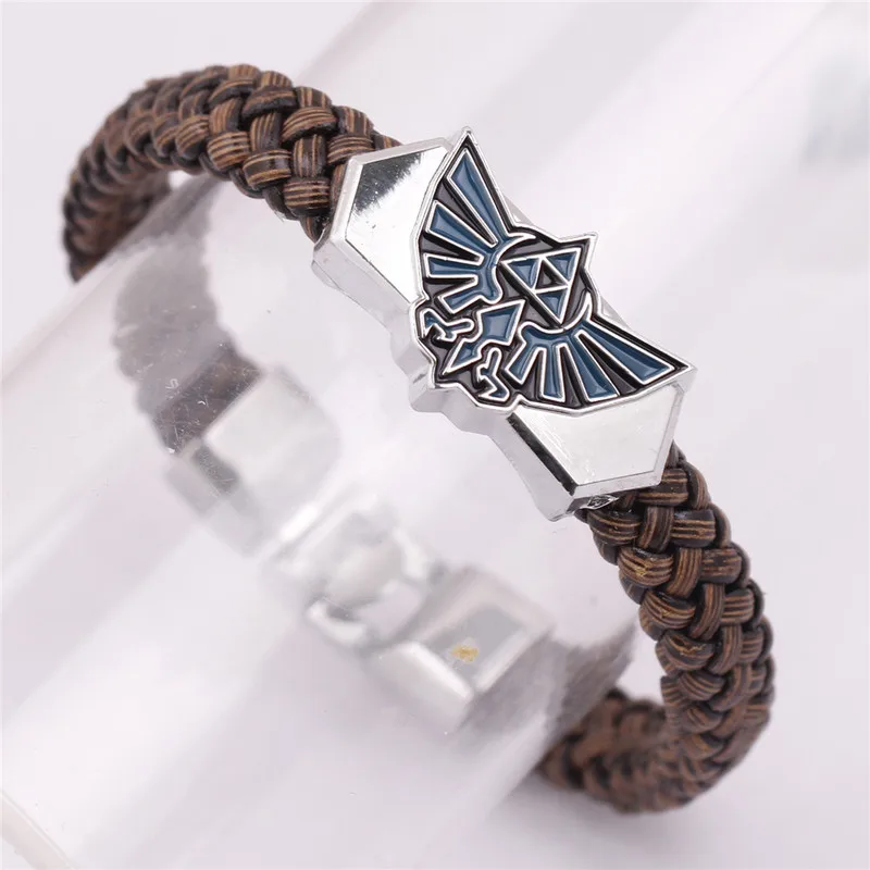 new pubg Anime Zelda Knit Bracelet Cosplay Costumes Accessories The Legend Props Black Punk Fashion Bracelets | Тематическая одежда