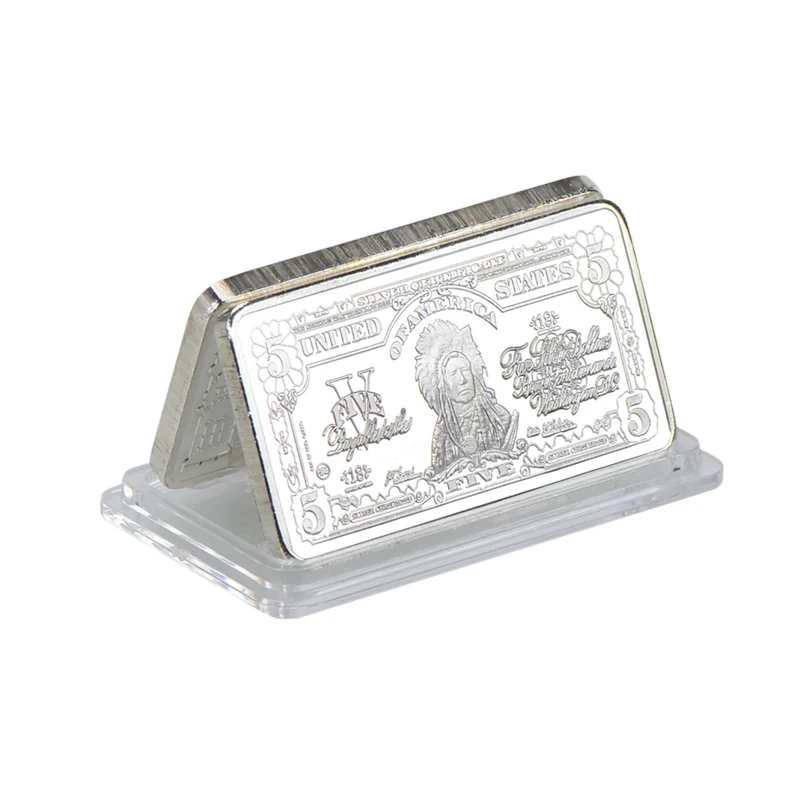 WR доллар США серебряные коллекционные монеты с монетницей Американский слиток