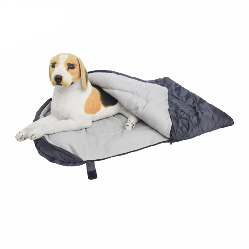 Envelope Pet Sleeping Bag Warm Fleece Lined Waterproof Wear-resistant Dog Bed For Traveling Camping Outdoor | Дом и сад