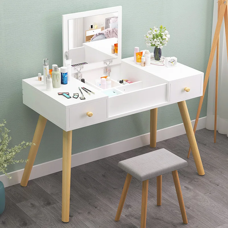 Комоды деревянное зеркало туалетный столик косметическое хранение Органайзер