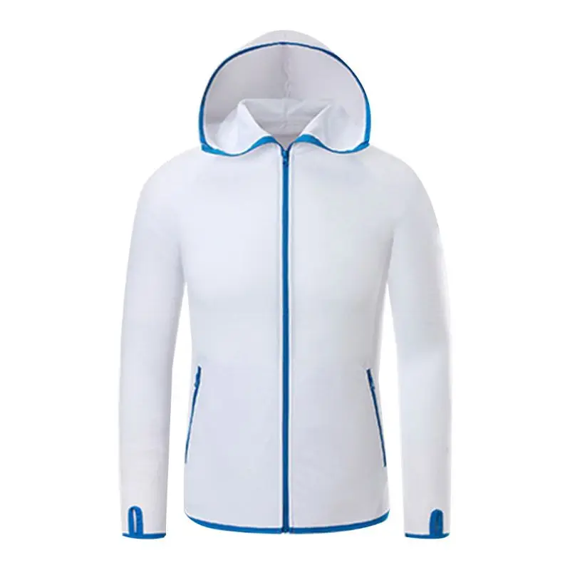 

Men Women Breathable Fishing Clothes Waterproof Long Sleeve Shirts Zipper Hooded T3LD