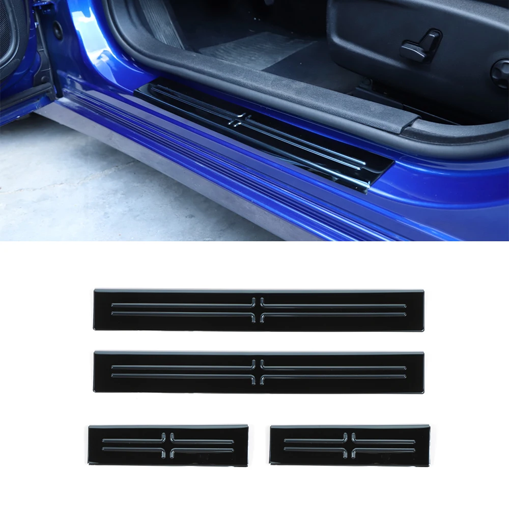 Накладка на порог для входа защита педали украшение Dodge Charger 2015 2020 серебристо