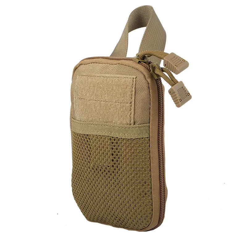 AIRSOFTPEAK Военный молле EDC Сумка для аксессуаров Тактические сумки для охоты Спортивный пакет фонарика - Цвет: Tan