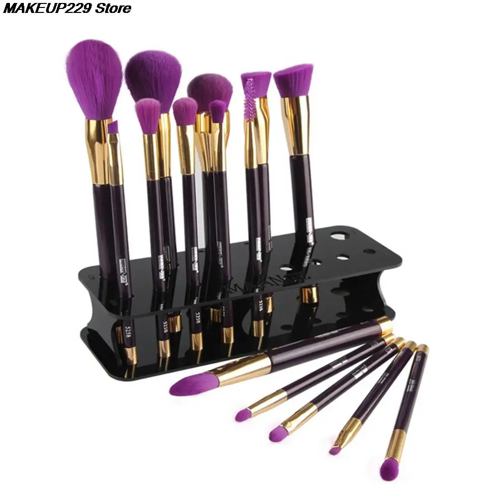 15 отверстий Держатель кистей для макияжа Складная стойка в виде башни или дерева