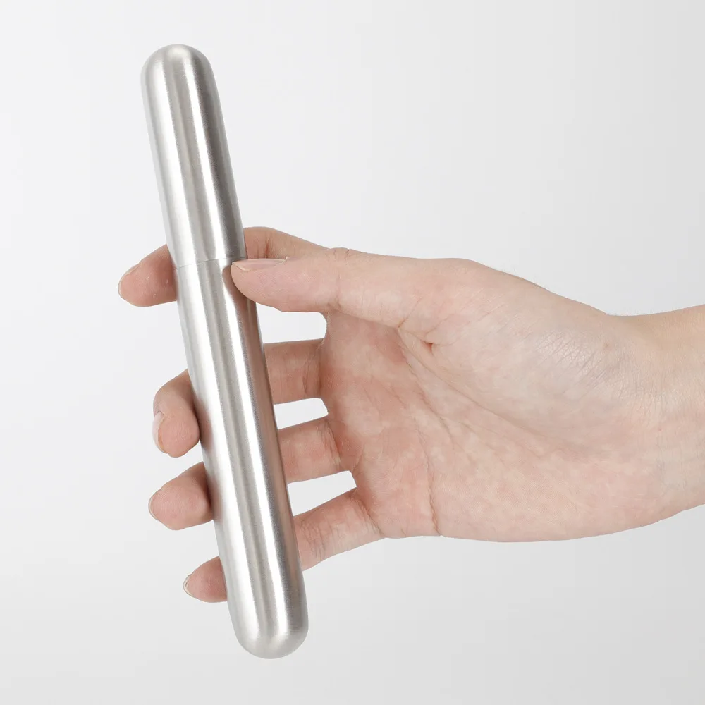 

High Quality Stainless Steel Single Tube Cigar Humidor 175*25mm Portable Metal Cigar Case Pipe Tools Holder Smoking Accessories