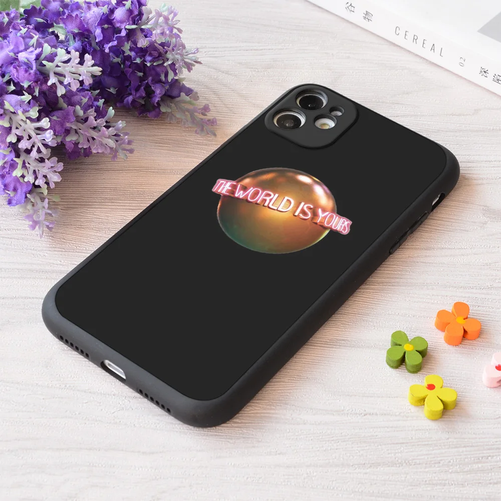 

For iPhone The World Is Yours Scarface Print Soft Matt Apple Case