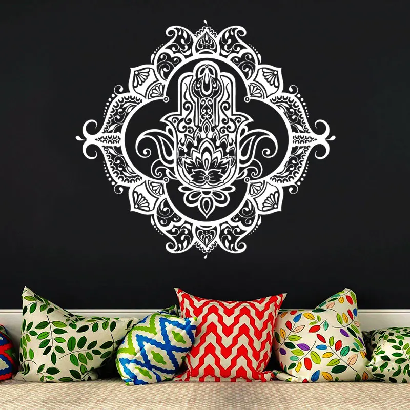 Креативный дизайн Хамса Лотос защитный талисман наклейки на стену виниловые