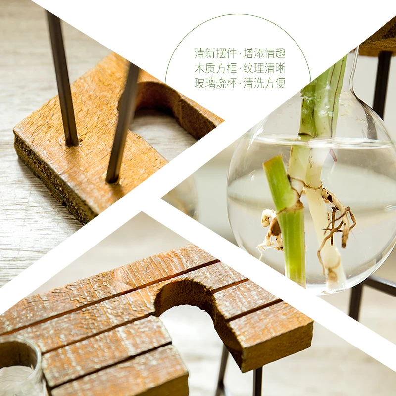 

Nordic Glass Bottle Vase Decoration Modern Office Desk Hydroponic Vase Living Room Table Flower Vase Decor Wedding Decor