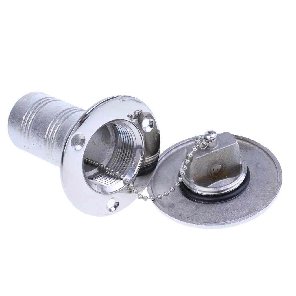 

38mm 1-1/2'' Marine 316 Stainless Steel Water Fuel Boat Deck Filler - Tank Hose Fill