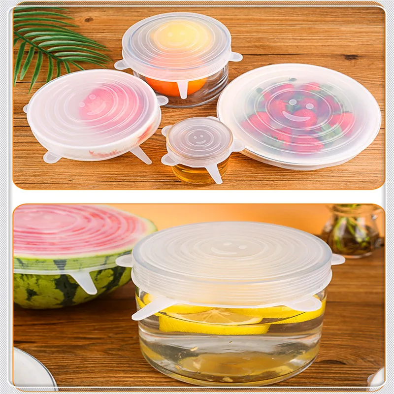 Многофункциональная силиконовая пищевая плёнка прозрачный многоразовый