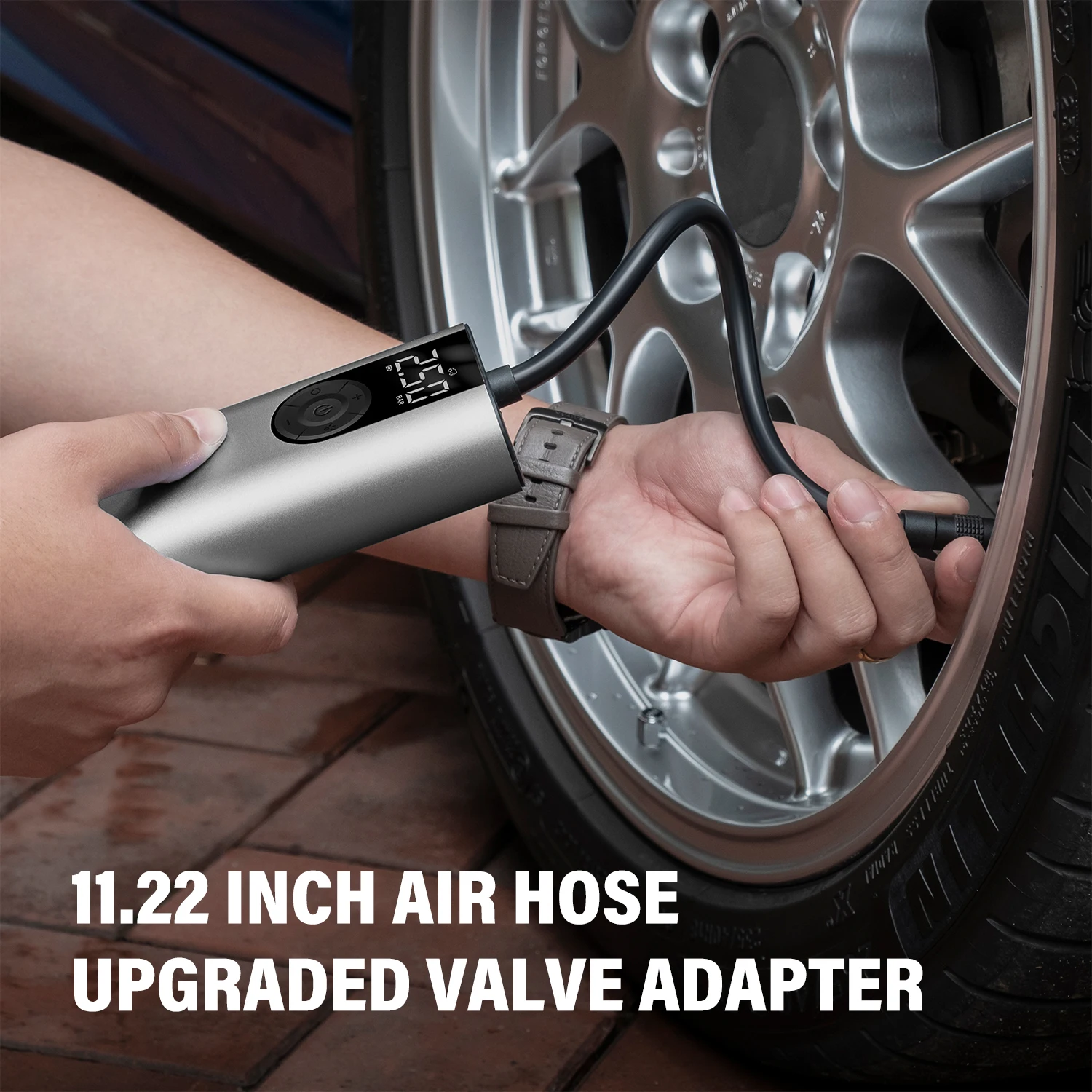 Портативный воздушный насос CYCPLUS электрический велосипедный высокого давления