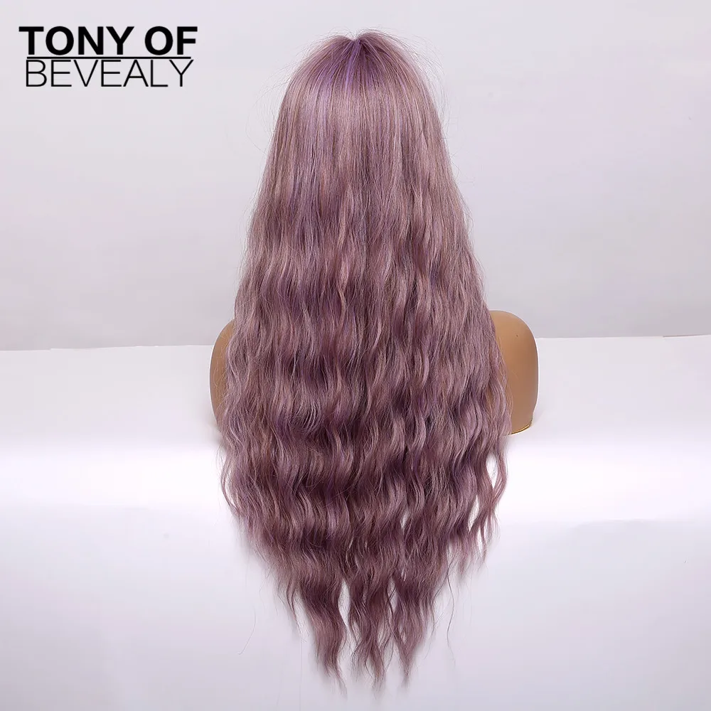 Синтетические парики длинный волнистый светильник коричневые натуральные