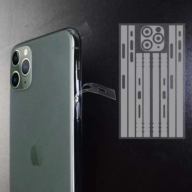 2 шт. прозрачная боковая пленка для iphone 8 XR XS MAX Защитная с ободом ультратонкая