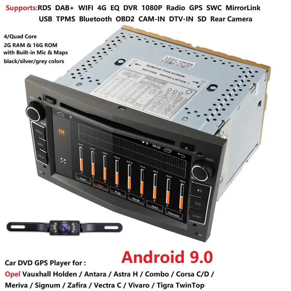 2G RAM Android 9 0 автомобильный DVD для Opel Vectra Antara Zefira Corsa Марка Meriva Astra 4 ядра радио GPS