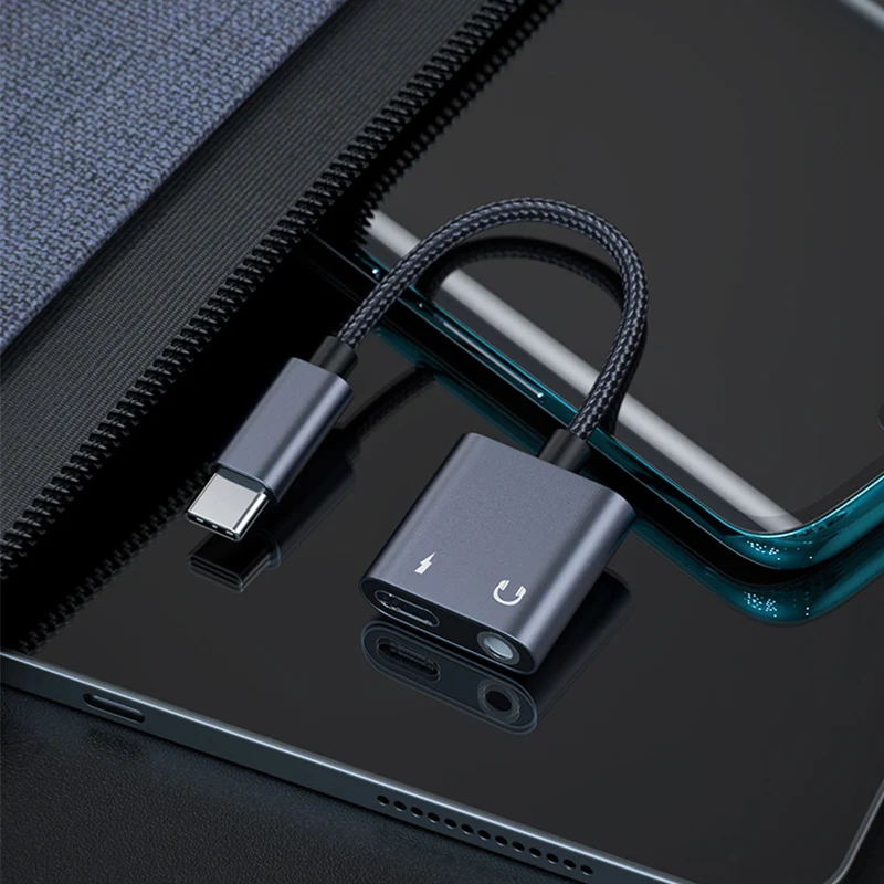 Новый Usb-адаптер 2 в 1 с портом Type-C на аудиоразъем 3 5 мм зарядное устройство адаптер