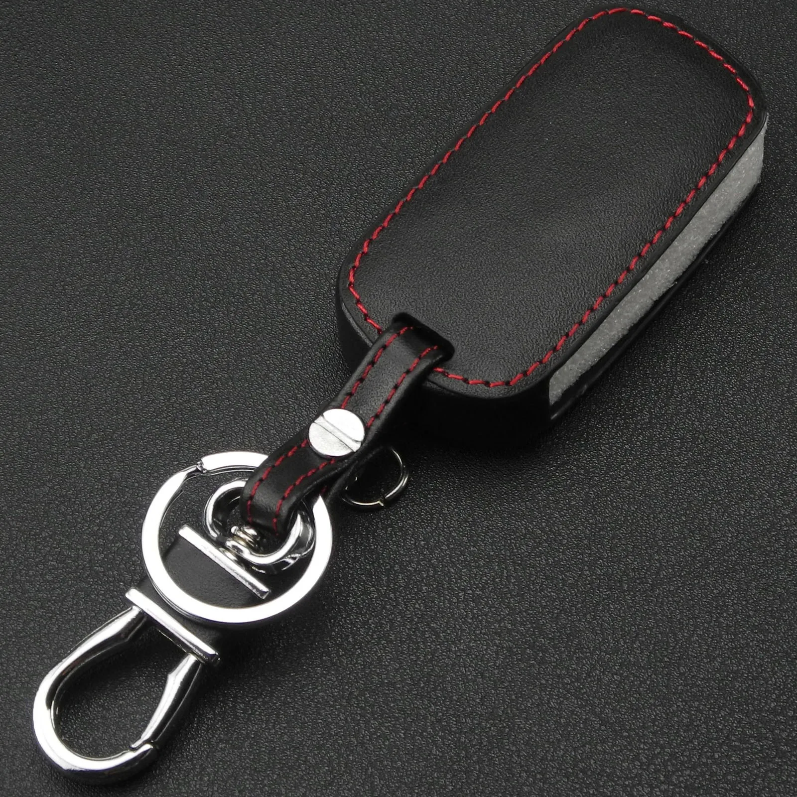 

Bilchave 3pcs Remote Car Hand-stitched leather Case Cover 3 Buttons For Honda CRV Fit Accord Pilot Car-Styling Holder