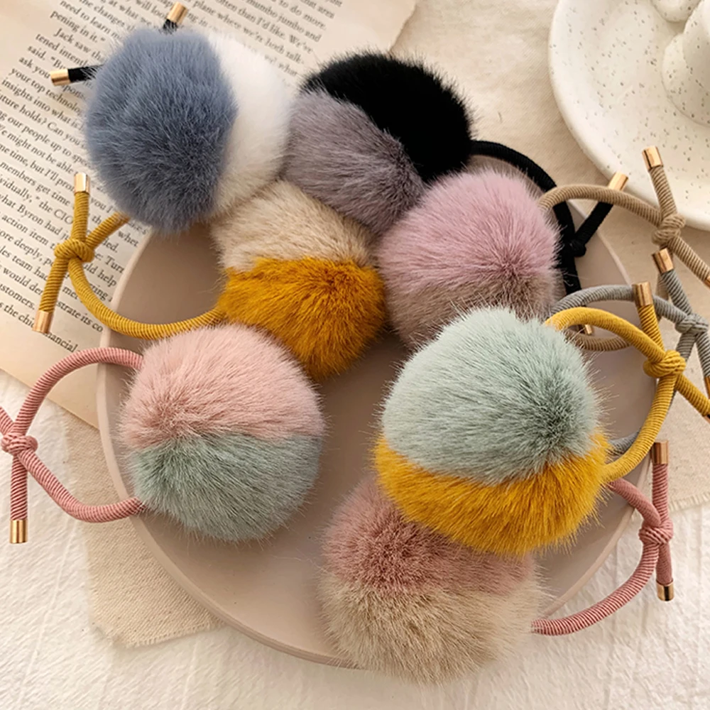 Новинка 2019 корейские милые эластичные резинки для волос из искусственного