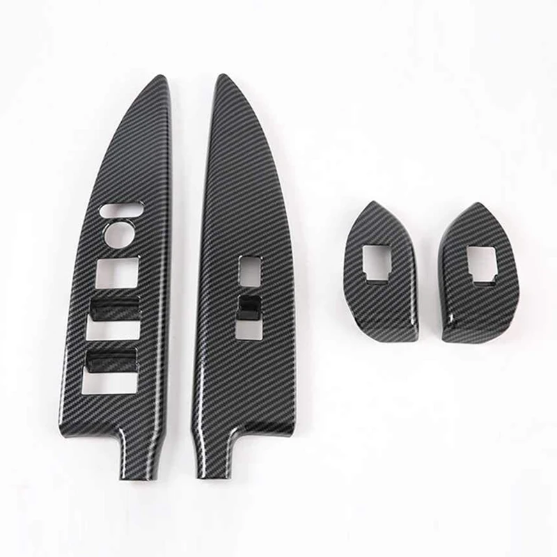 

for Honde Elysion 2015-2020 Car Door Armrest Window Lift Switch Button Cover Trim Decorative Accessories, Carbon Fiber