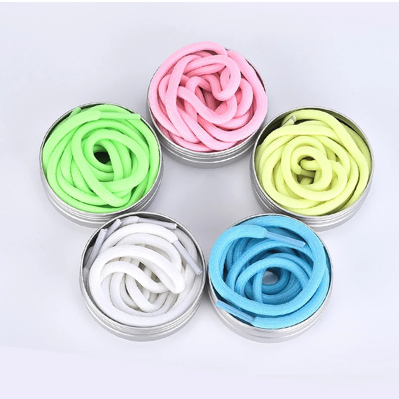 Круглые шнурки для ботинок Cordones Redondos Chaussures Lacets Sznurowadla Lacet Chaussure светится в темноте