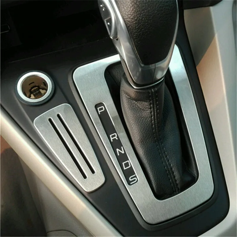 Car Styling Accessories Gear Panel Water Cup Holder Trim Decorative Sticker For Ford Focus 3 mk3 Sedan Hatchback