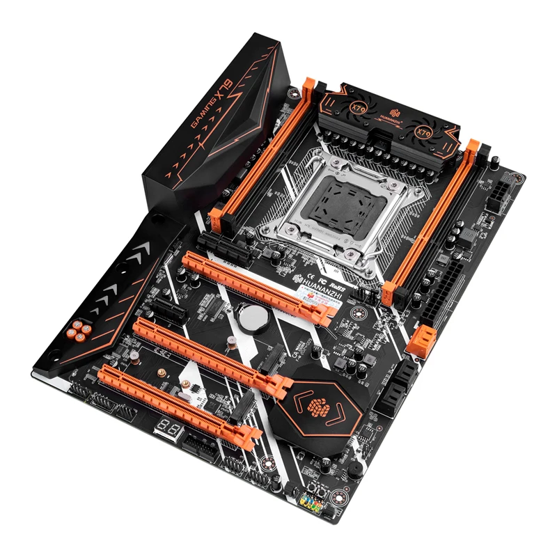 Материнская плата HUANANZHI Deluxe X79 CPU RAM Combo M.2 NVMe SSD слот WIFI Порт Intel Xeon E5 2687W V2 4*16G 64G 1866 RECC