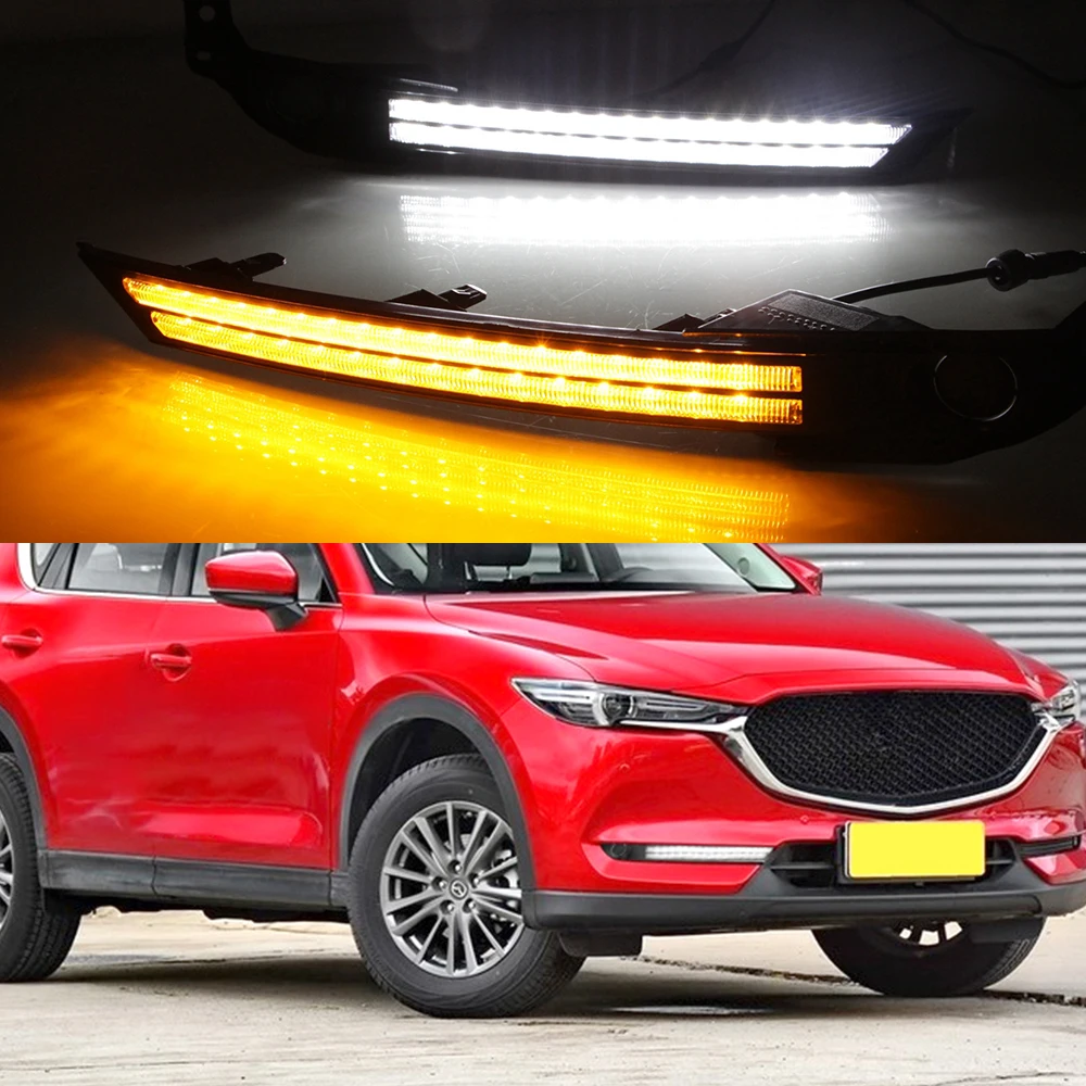 CSCSNL 2 шт. Автомобильный светодиодный для Mazda cx 5 cx5 2017 2020 12V колпак противотуманных