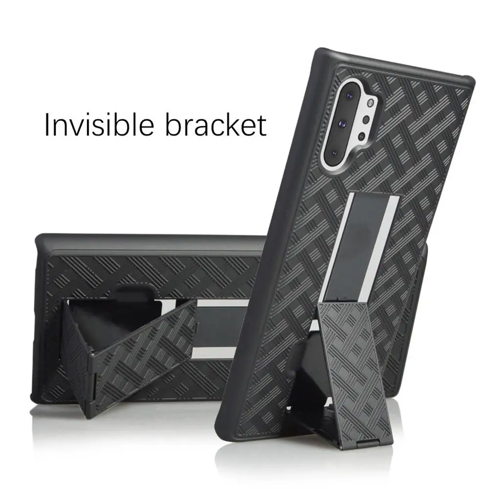 Note10+ Hard Shell Case Belt Clip Holster Coque on for Samsung Galaxy Note 10 Plus Black Slim PC Fundas Covers Protect Cases | Мобильные