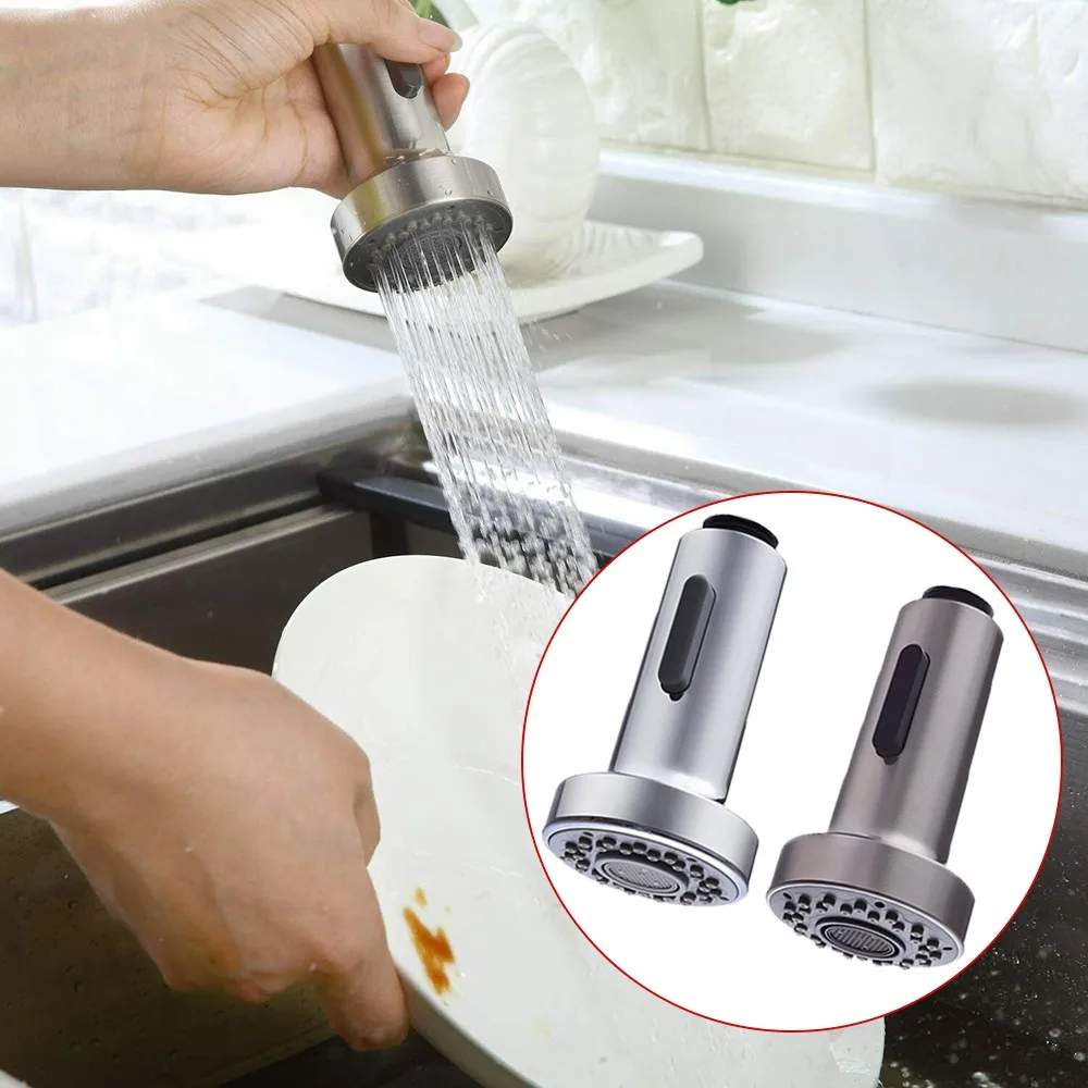 

Pull Out Spray Head Faucet Kitchen Bathroom Sink Basin Mixer Tap Multifunction Water Spray Replacement Sprinkler For 1/2 Inch