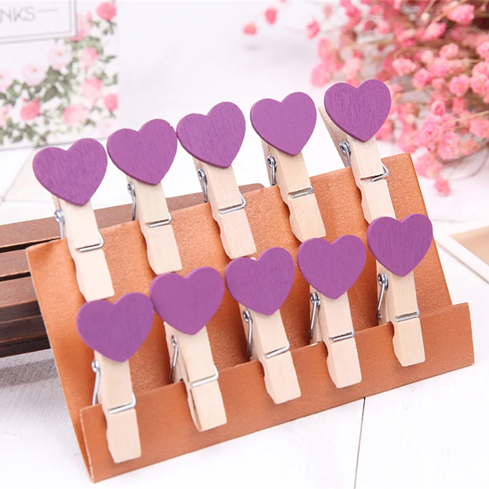 10 шт. зажимы настенные декоративные DIY креативные рамки с мини цветные прищепки