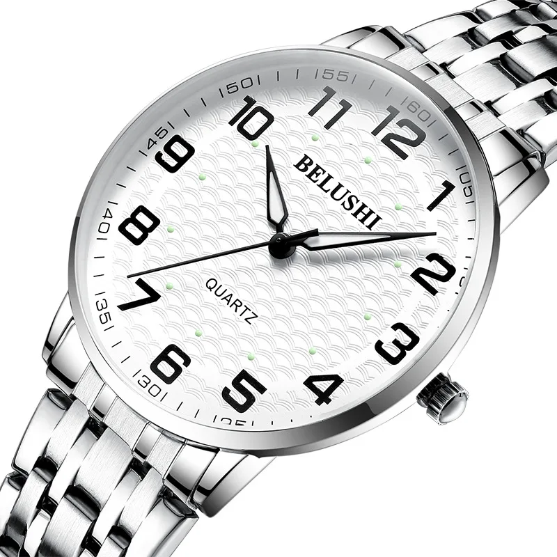 

New Old Man Watch Male Waterproof Quartz Watch Big Number Mother Middle-aged and Old Luminous Big Dial Couple Watch Diver Watch