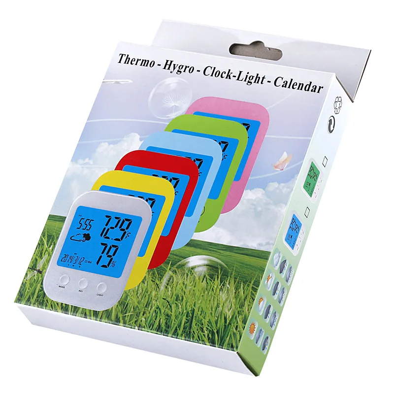 

Digital Thermometer Humidity Indoor Temperature LCD Luminous Display