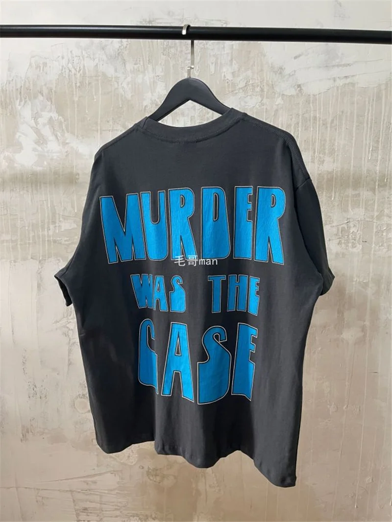 

Винтажная футболка из плотной ткани для мужчин и женщин, футболка высокого качества в масштабе 1:1, Летние Стильные футболки