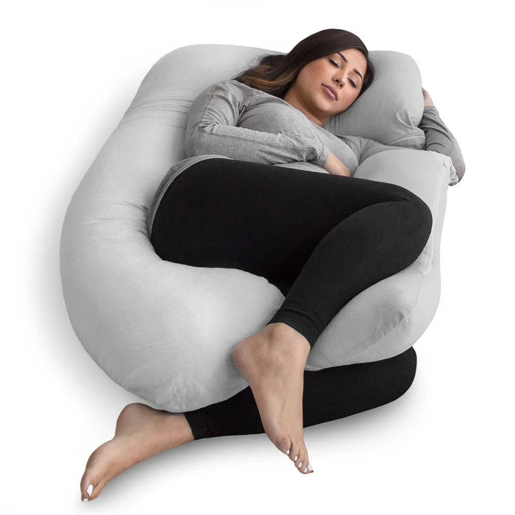 

U-Shape Full Body Pregnancy Pillow Detachable Extension for Maternity Pregnant Women