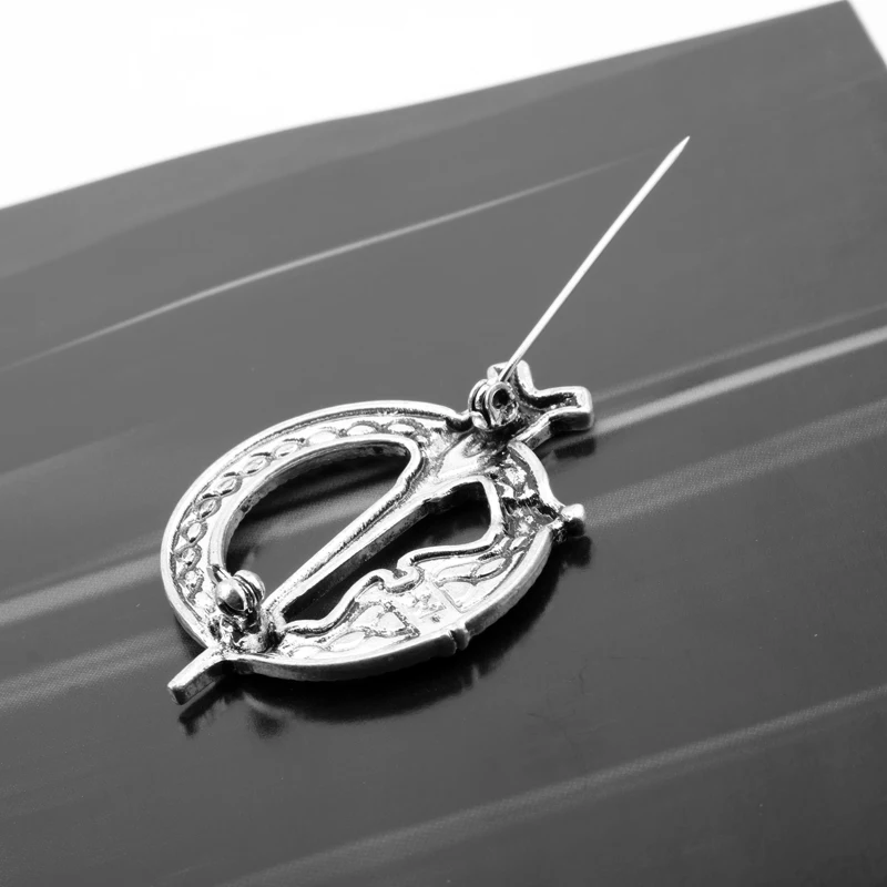 Брошь из фильма Outlander эмалированная брошь в виде чертополого целтса с узлом