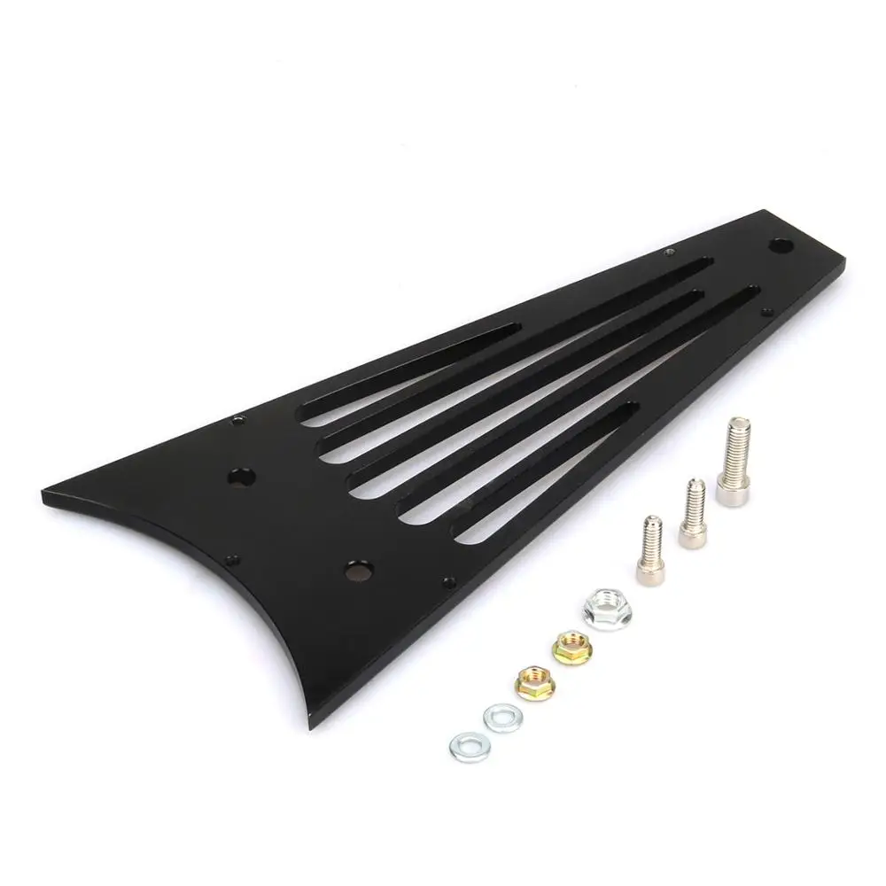Подходит для harley Electra Glide Classic FLHTC Standard FLHT 2009 Road King FLHR FLHX 2013 Black Deep cnc cut Frame Grill Fork| |