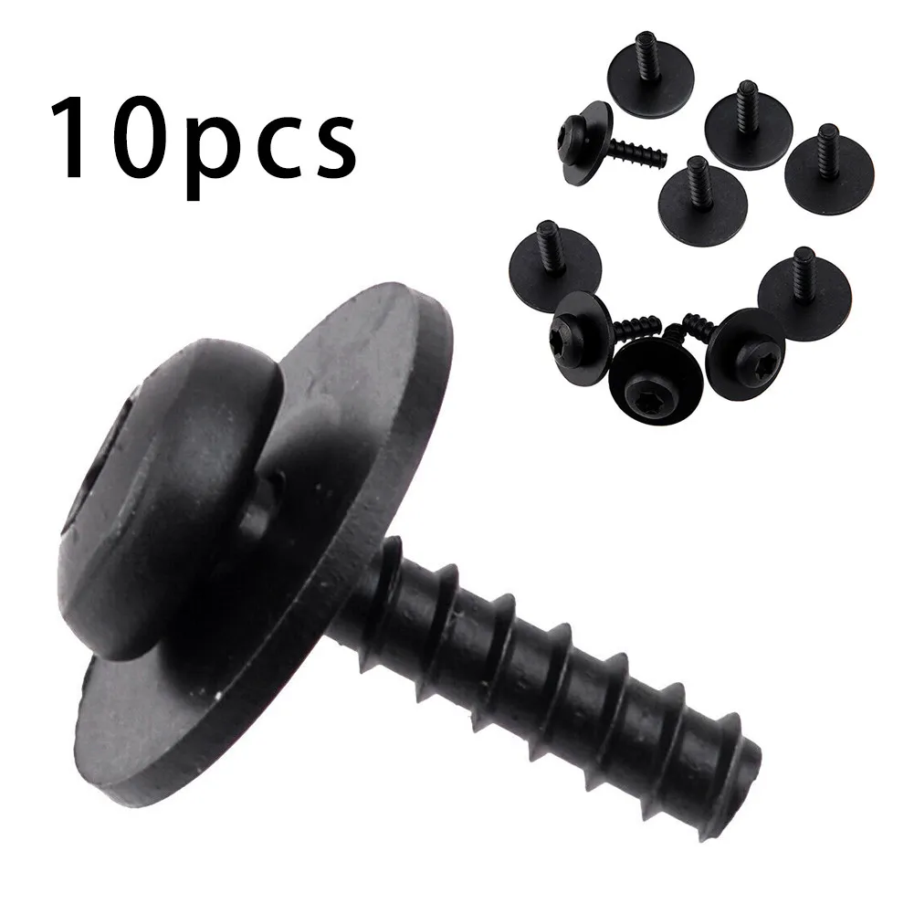 

10pcs Screw Bolt Air Dam Deflector Black High Quality High Reliability