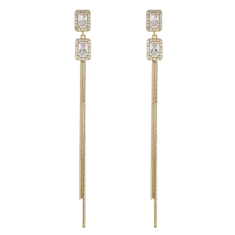 

Trend Rhinestone Earrings Star Cute Tassel Earrings Fashion Jewelry Summer Unusual Long Wedding Earrings For Women Accessories