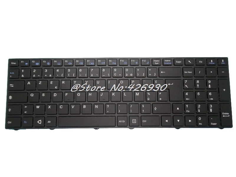 Французская клавиатура с подсветкой для CLEVO N250 CVM15F26F0J43001 6 80 N2500 060 1T CVM15F26F0J4308 N7500 1
