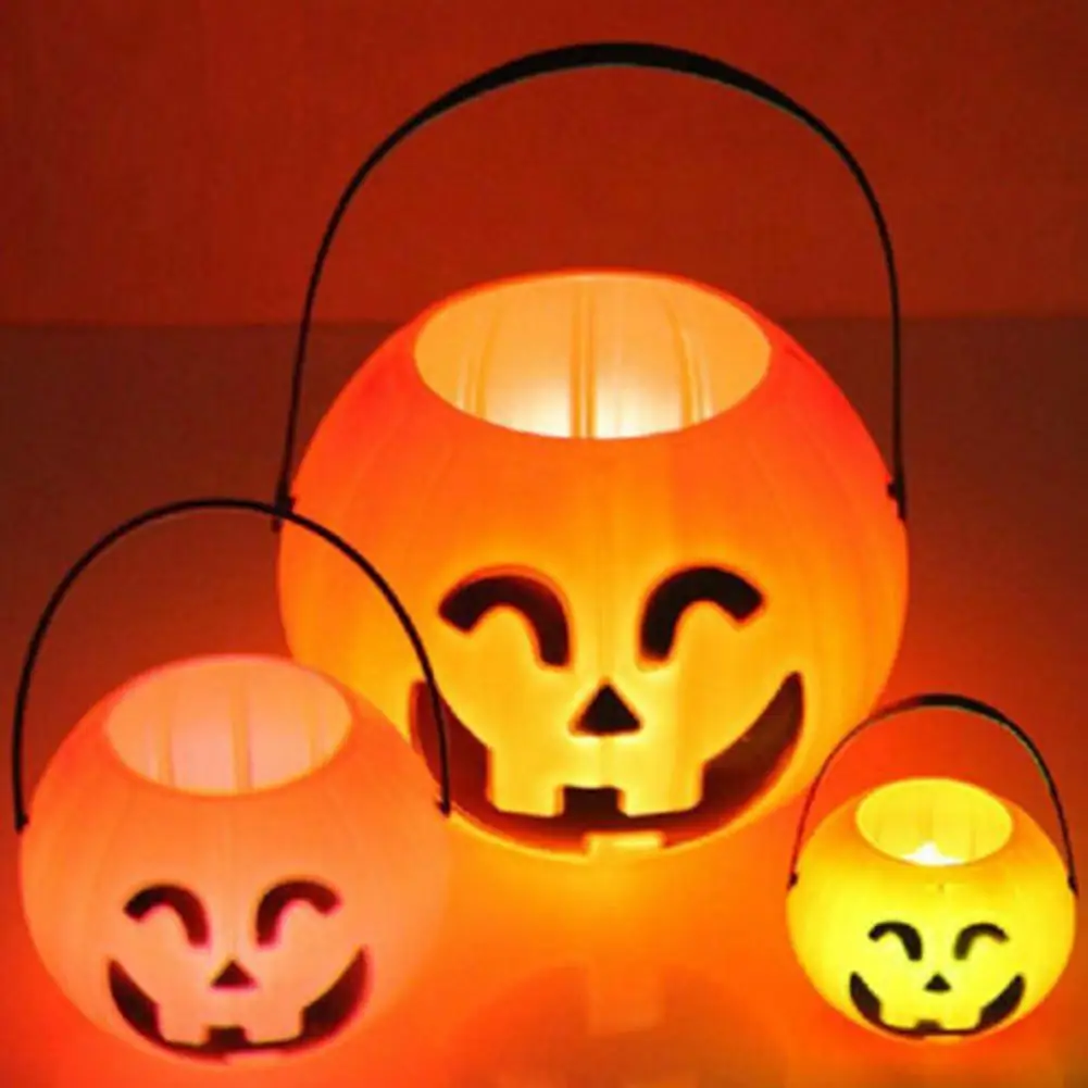 Trick or treat Хэллоуин вечерние реквизит конфеты держатель для игрушки ведро тыквы с