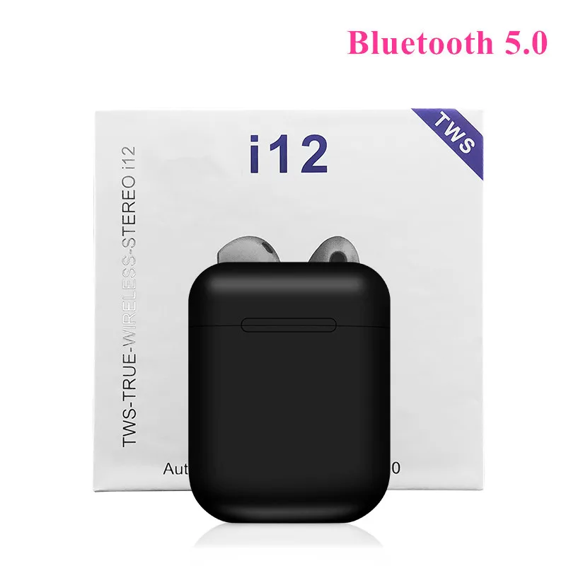AMTERBEST i12 Tws Беспроводные Bluetooth 5,0 мини наушники сенсорное управление наушники гарнитуры для Iphone Android PK i30 i60 i200 i500