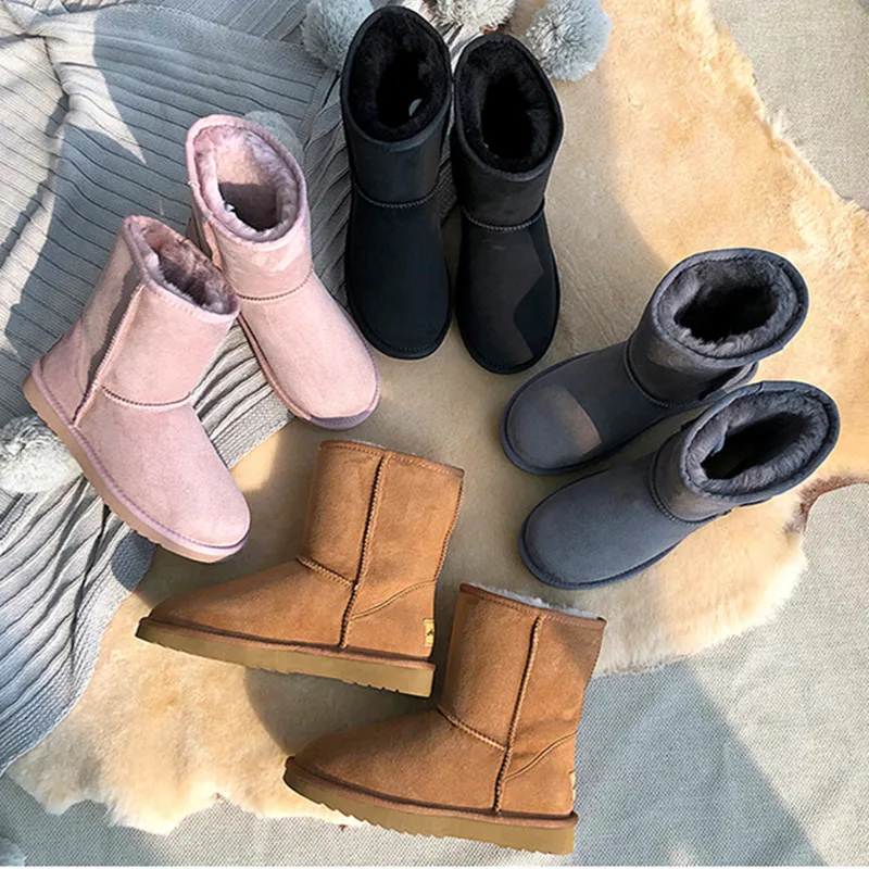 Бесплатная доставка Модные Классические Женские ботинки в австралийском стиле